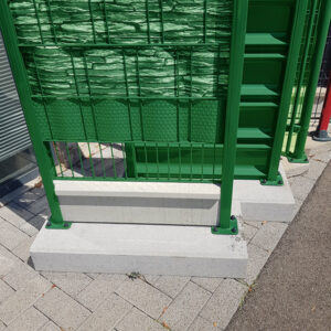 KIT Poteau à clips Vert + Platine + Visserie