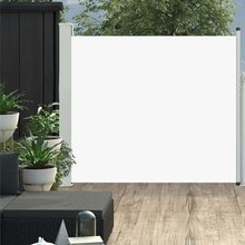 Store coul. crème, fixation au sol, longueur maxi 3m,  hauteurs de 100 à 170cm