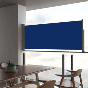 Store bleu pour rampe de terrasse, hauteurs de 60 à 160cm