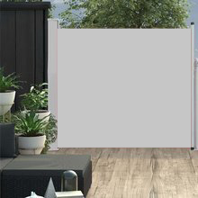 Store gris, fixation au sol, longueur maxi 5m, hauteurs de 100 à 170cm