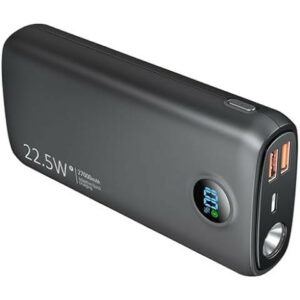 Bloc batterie externe chargeur à 27000 mAh  22W  1xUSB-C et 2xUSB-A