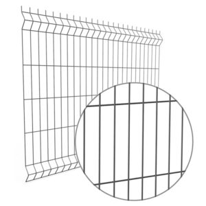 Panneau à pli maille soudé Gris