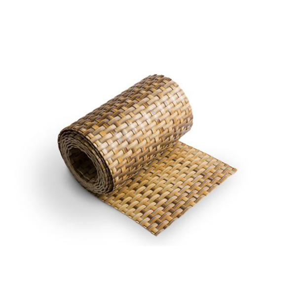 Rouleau Bande d'occultation tressée+soudée type rotin, couleur Paille
