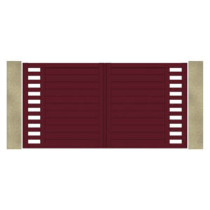 Portail AJOURÉ 1/3 ajouré Vertical latéral