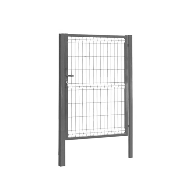 Portillon acier Gris, treillis soudé